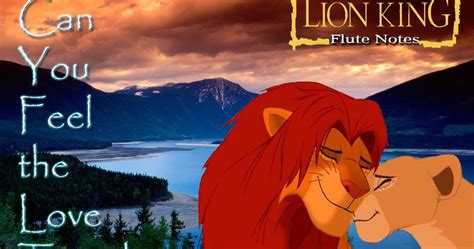 Can You Feel the Love Tonight - Lion King OST | Music Notes and Lyrics for Flute, Violin ...