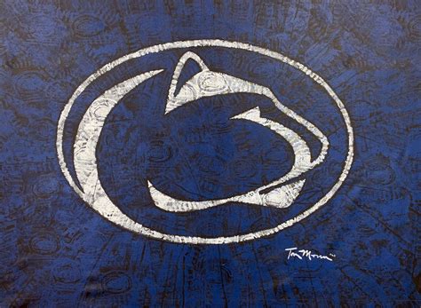 3ft x 4ft Penn State Lion Logo on canvas — The Lucas Paw Inc.