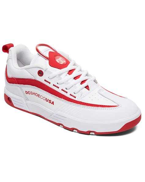 Dc Shoes Womens Legacy 98 Slim Shoe - White/White/True Red | SurfStitch