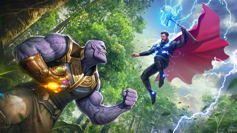 Thanos vs Thor Avengers Wallpaper, HD Movies 4K Wallpapers, Images and Background - Wallpapers Den