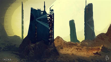 Exodus - Sci Fi Landscape Concept Art on Behance