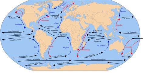 Major Ocean Currents Worksheet