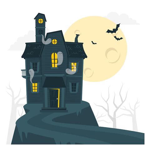 Haunted House Illustration