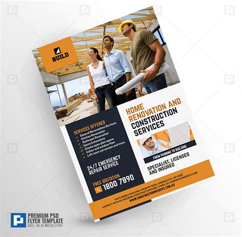 Builder Contractor Flyer - PSDPixel