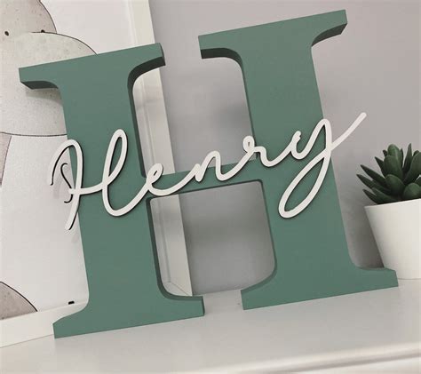 Nursery Letters Wooden Letters Nursery Decor New Baby - Etsy