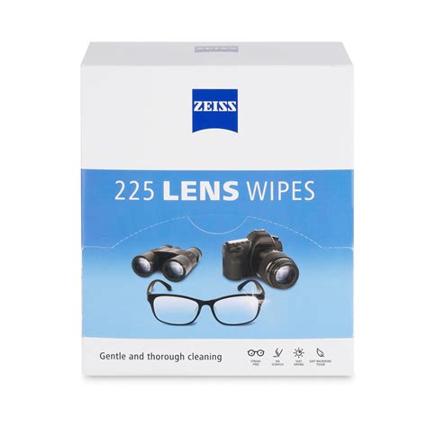 ZEISS Gentle and Thorough Cleaning Eyeglass Lens Cleaner Wipes, 225 Count - Walmart.com