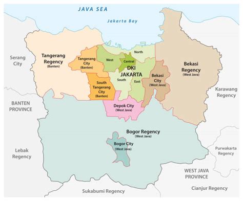 Jakarta Indonesia Map