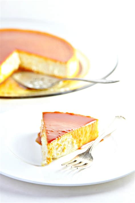 Cream Cheese Flan with Caramel Sauce - bell' alimento | bell' alimento