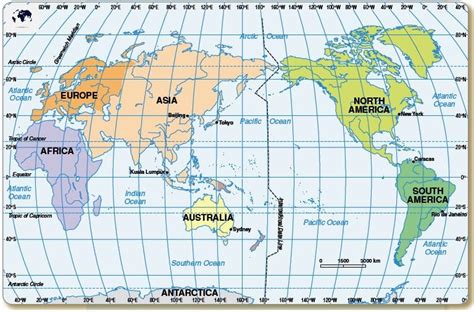 free printable world map with longitude and latitude - 13 countries on the earths equator - Neal ...