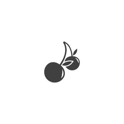 Cherry logo vector 14639394 Vector Art at Vecteezy