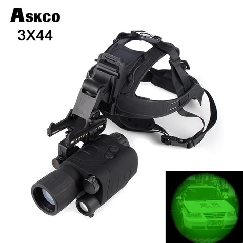 Professional Gen1 3X44 Infrared Night Vision Monocular IR Goggles Monocular Night Vision Scope ...