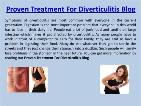 Proven Treatment For Diverticulitis Blog