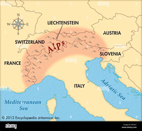 Alps Mountains On Map – Map Of The World