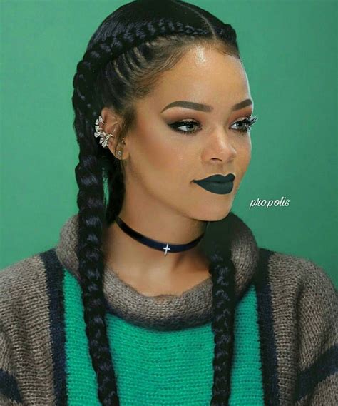 Rihanna Braided Hairstyles