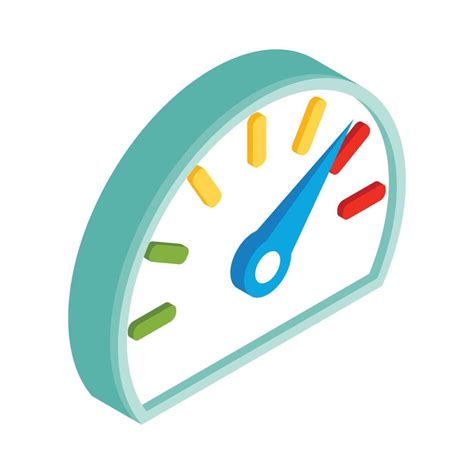 Fuel gauge isometric 3d icon 14165376 Vector Art at Vecteezy