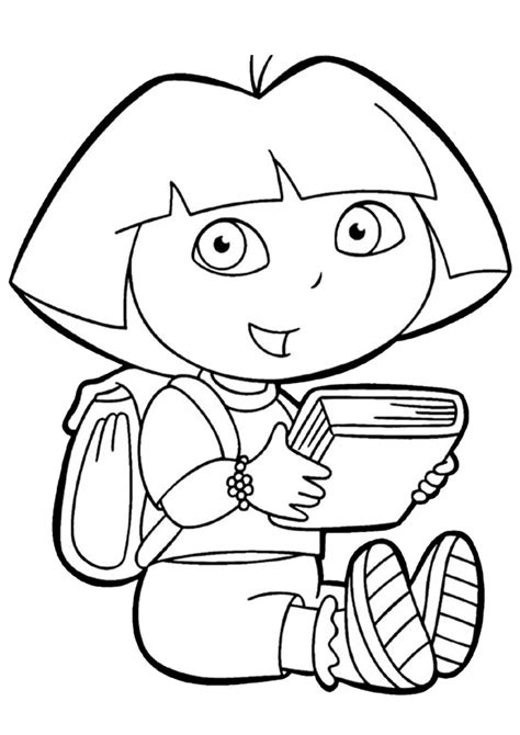 Dora Printable Coloring Pages