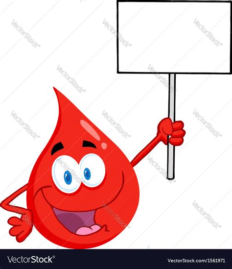 Blood donation cartoon Royalty Free Vector Image