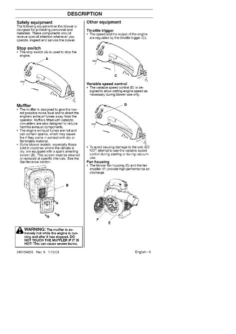 Husqvarna 125BV User Manual BLOWER Manuals And Guides L0808004