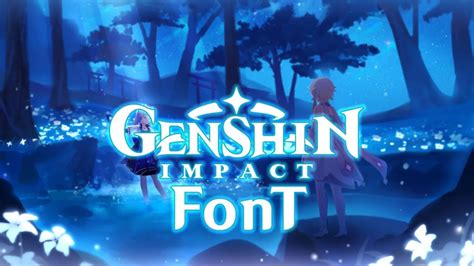 Genshin Impact Font - Dafont Free