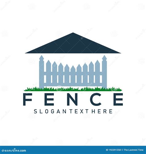 Fence logo design stock vector. Illustration of building - 192391358