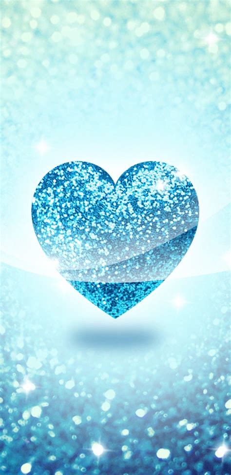 Blue Heart iPhone Wallpapers - Top Free Blue Heart iPhone Backgrounds ...