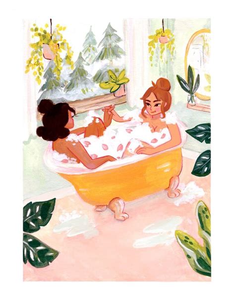 Bubble Bath. Art Print. - Etsy