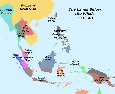 Asia-centric WW1 Timeline, Map of South-East Asia : r/imaginarymaps