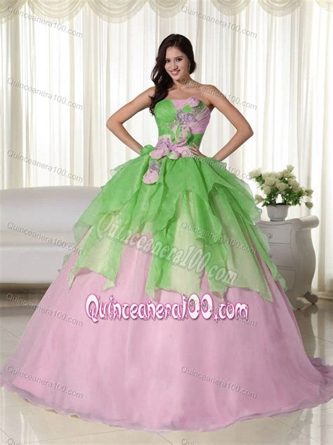 green and pink dresses - Dress Yp