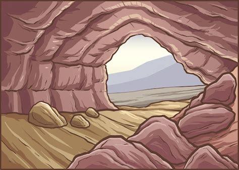 Premium Vector | Cave background