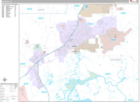 Fairfield, CA Maps