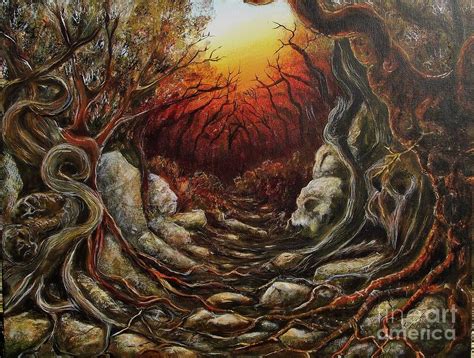 Creepy Forest Painting at PaintingValley.com | Explore collection of Creepy Forest Painting