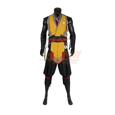 Scorpion Mortal Kombat 1 Cosplay Costume Scorpion Yellow Cosplay Suit