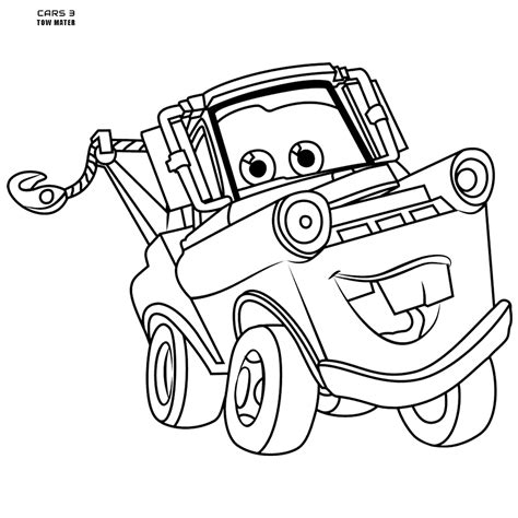 Tow Mater Coloring Page at GetColorings.com | Free printable colorings pages to print and color