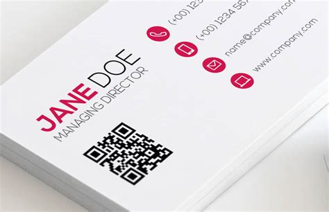 QR Code Business Card Template Vol 2 — Medialoot