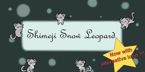 Shimeji Snow Leopard by faror1 on DeviantArt