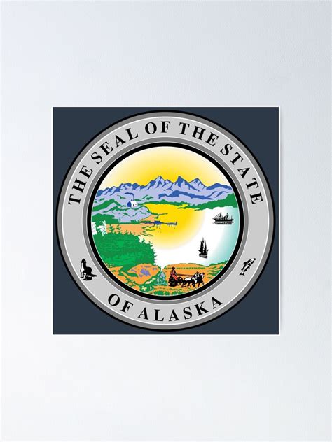 "Great Seal of the Alaska State " Poster by Cult-r | Redbubble