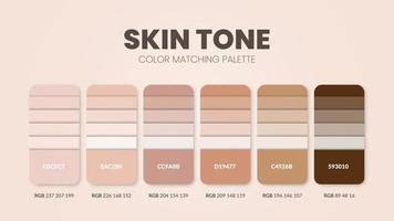 Human Skin Color Palette