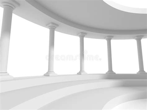 Pillars Columns Design Architecture Background Stock Illustration ...