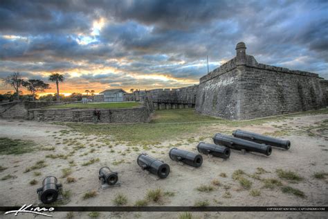 Cannon Sunset Castillo de San Marcos Fort St. Augustine | HDR Photography by Captain Kimo