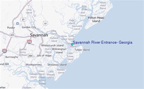 Savannah River Entrance, Georgia Tide Station Location Guide