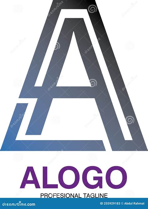 ALOGO Minimalis Letter a Logo Stock Vector - Illustration of background ...