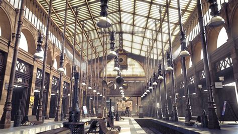 ArtStation - Gare Montparnasse Train Station WIP-02, Sanaz Imanzadeh