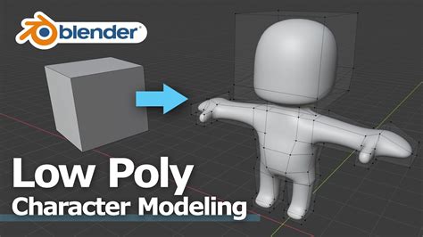 How to make Blender Low Poly Character Modeling - Basic for Beginners Part 1 - YouTube