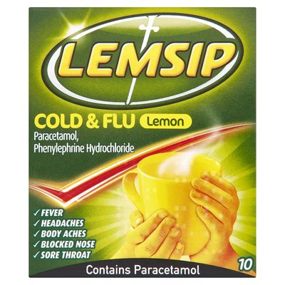 Lemsip Cold & Flu Lemon Hot Drink