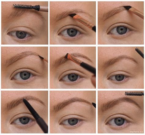 Brow tutorial using powder and pencil - Charlotta Eve