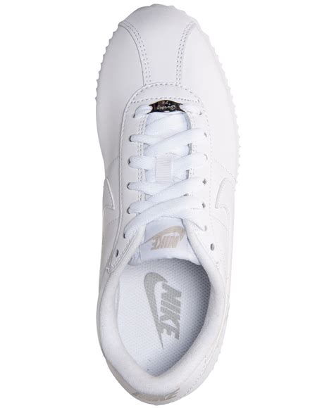 Lyst - Nike Women's Cortez Basic Leather Casual Sneakers From Finish Line in White