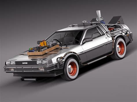 Back To The Future Delorean Episode 3 Wild... 3D Model .max .obj .3ds .fbx .c4d .lwo .lw .lws ...