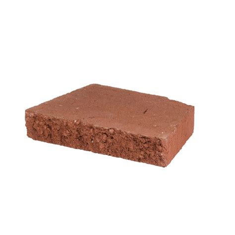 Basic Red/Charcoal Retaining Wall Cap (Common: 2-in x 12-in; Actual: 2.2-in x 12-in) at Lowes.com