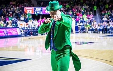 The Irishman serving as Notre Dame’s Fighting Irish leprechaun mascot