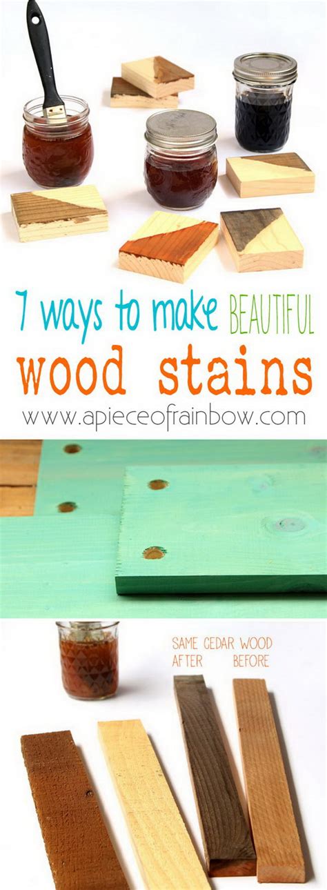 25 DIY Wood Stain Ideas and Projects